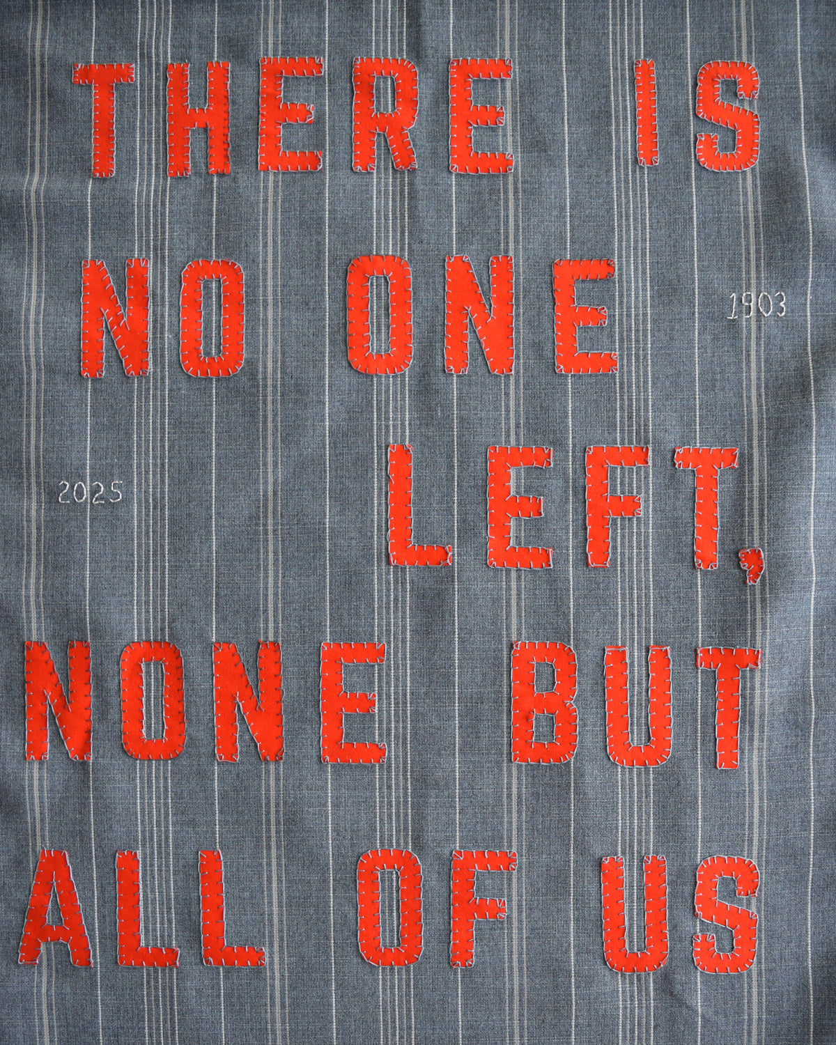 There is no one left, none but all of us
