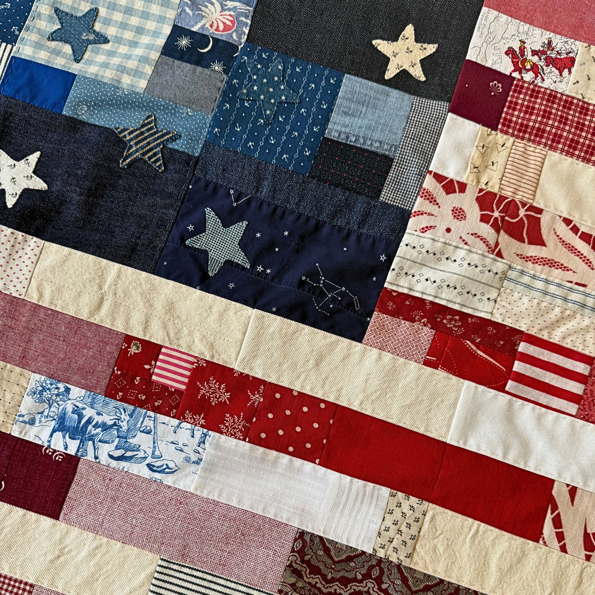 Large Handmade American Flag