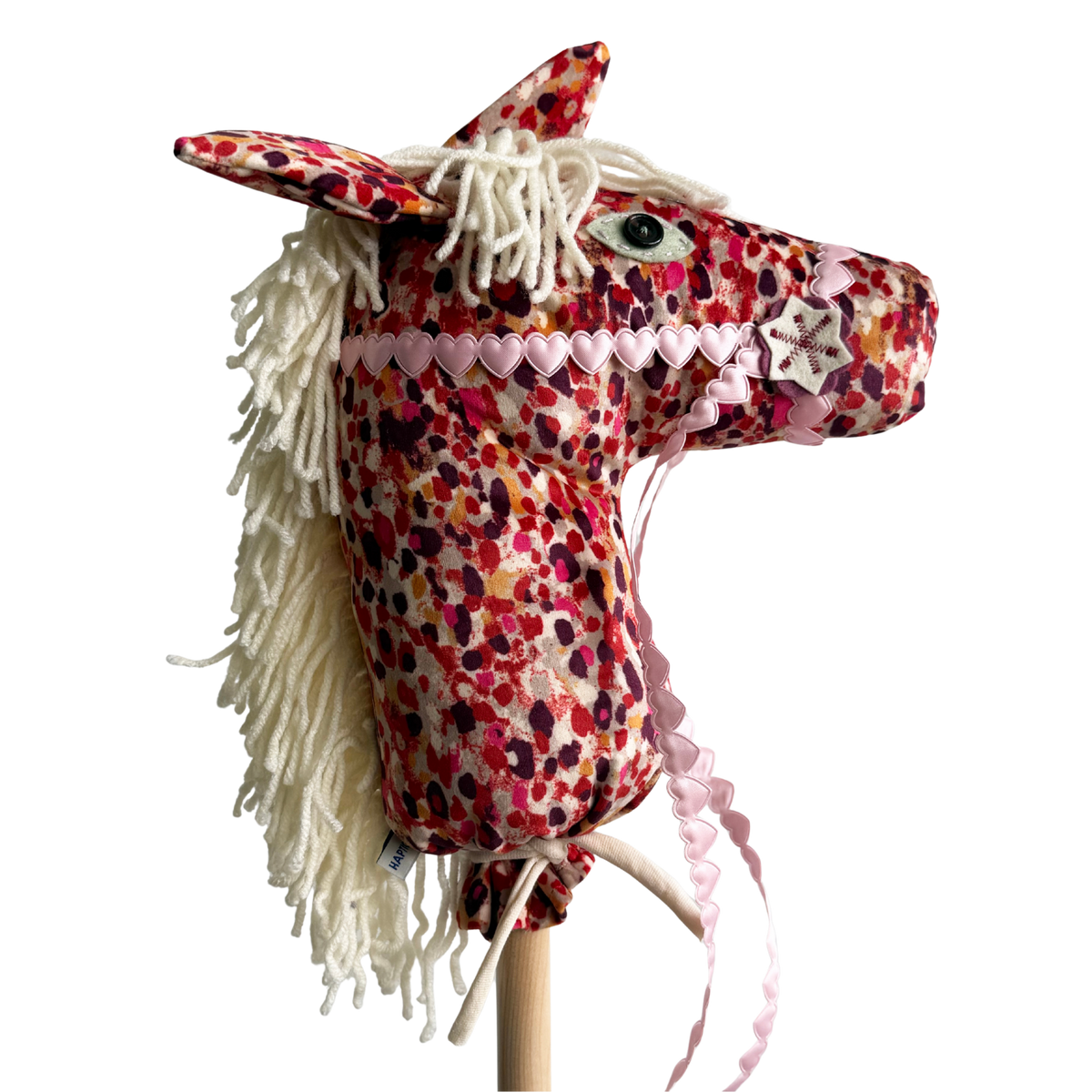 pink speckled hobby horse
