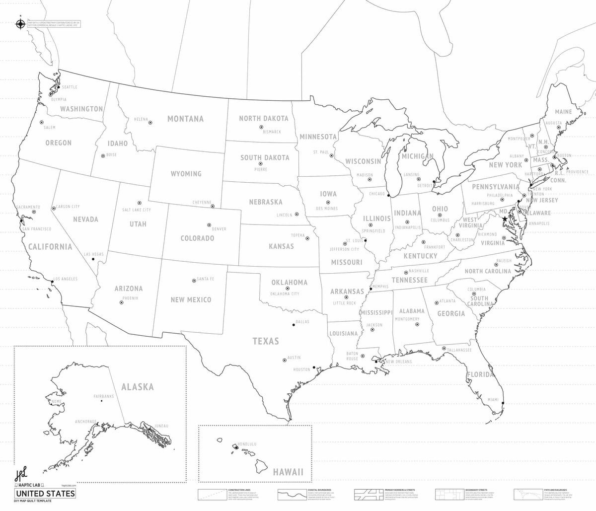 DIY Map Quilts (Print-At-Home) - Haptic Lab