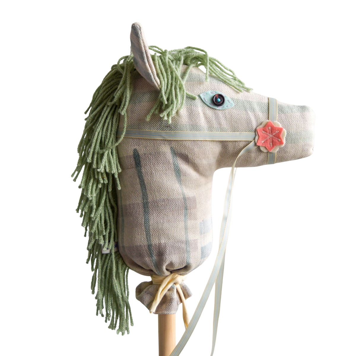 painted plaid hobby horse