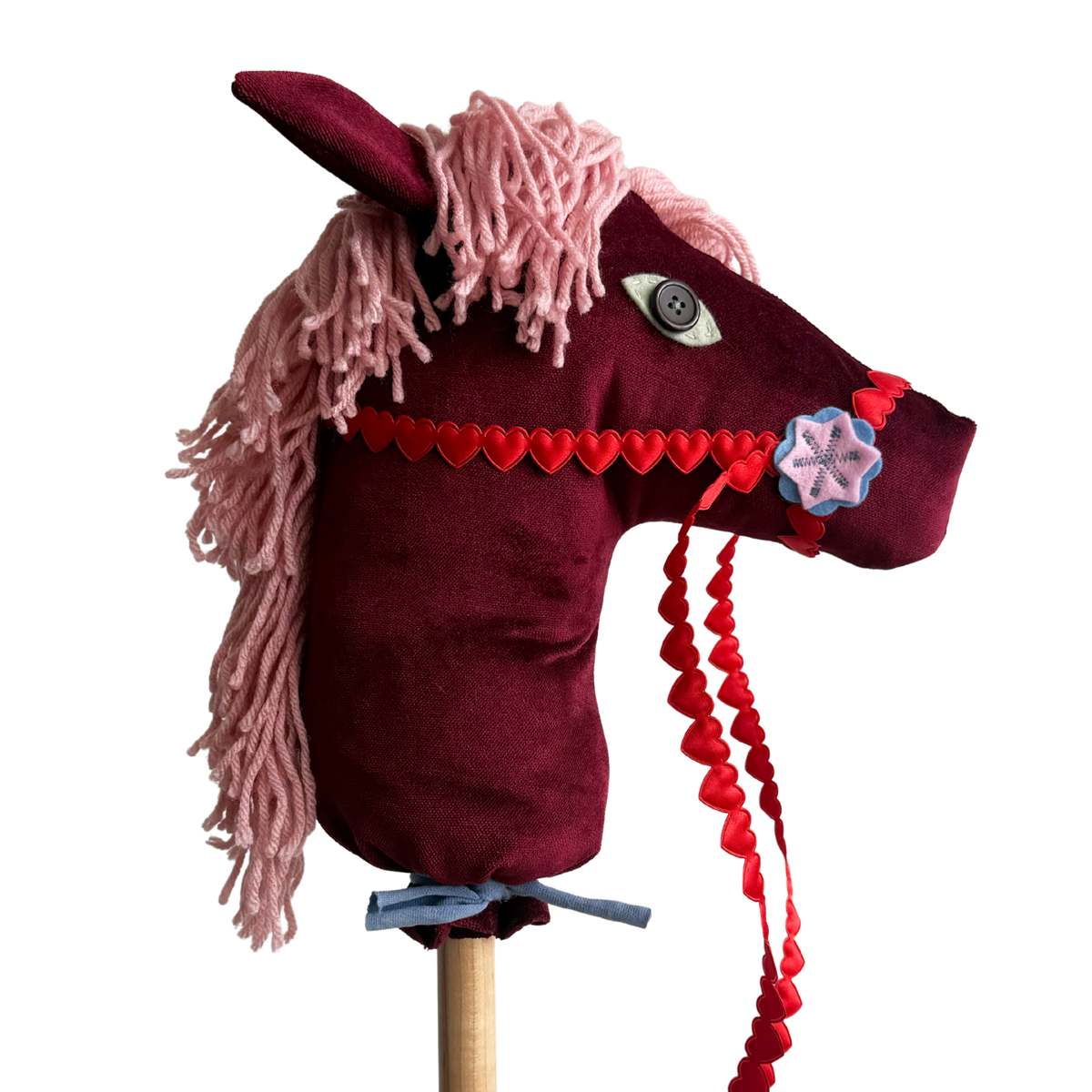 red velvet hobby horse