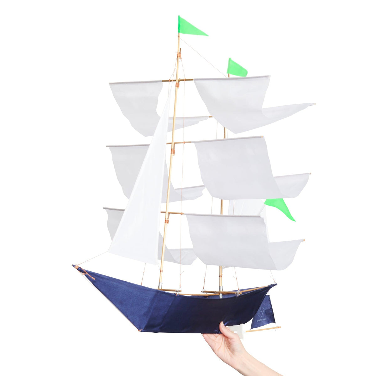 The classic Sailing Ship Kite by Haptic Lab doubles as a baby mobile.